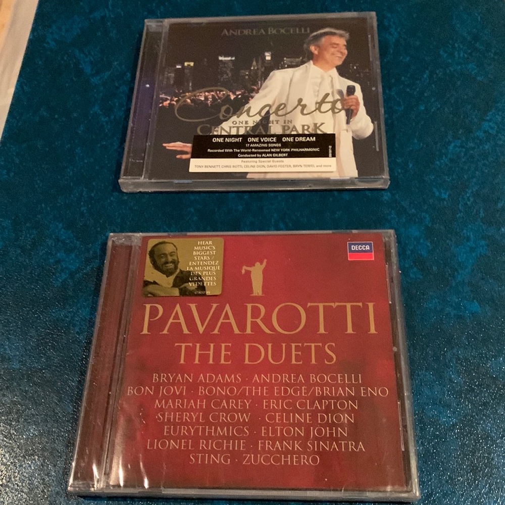 2 Cds, Andrea Bocelli and Pavarotti Duets